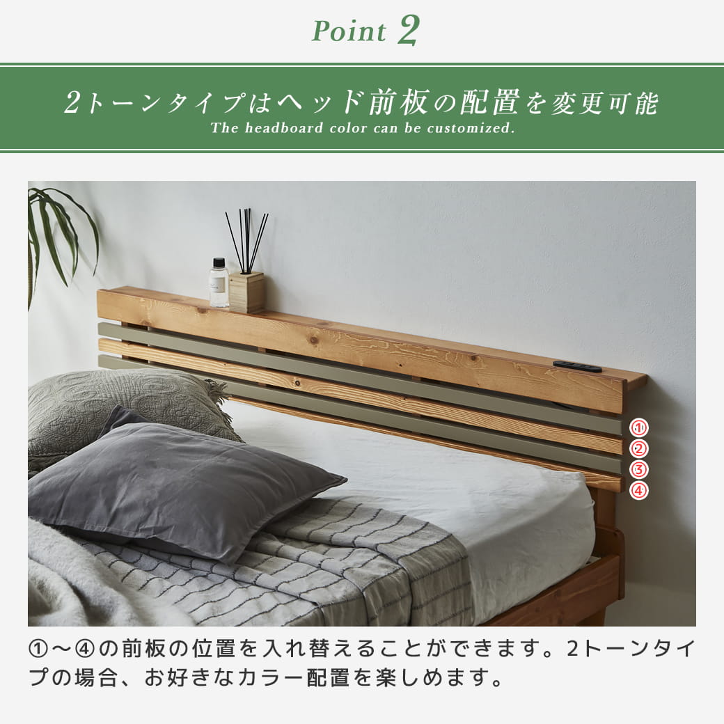 2トーンタイプは前板の位置を変更可能