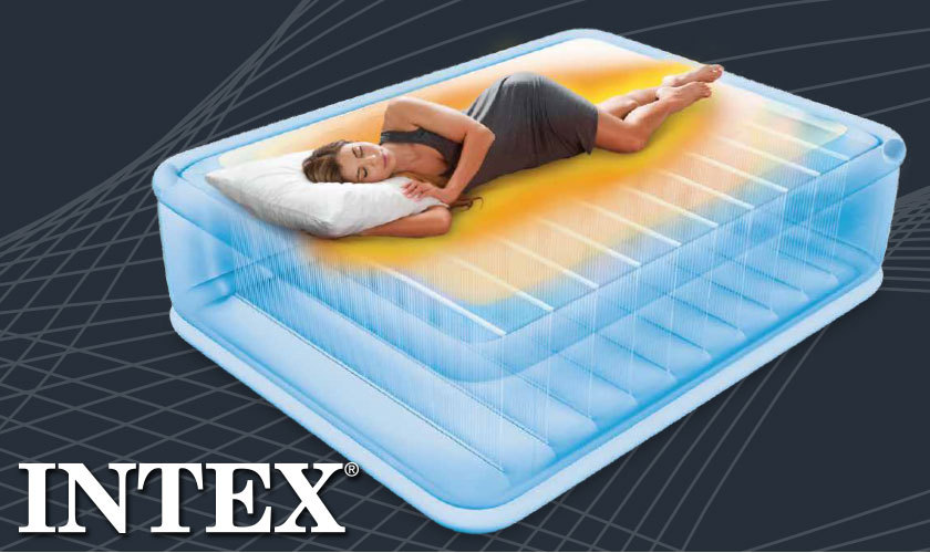 電動エアーベッド  INTEX  サーマラックスエアーベッド ワイドダブル