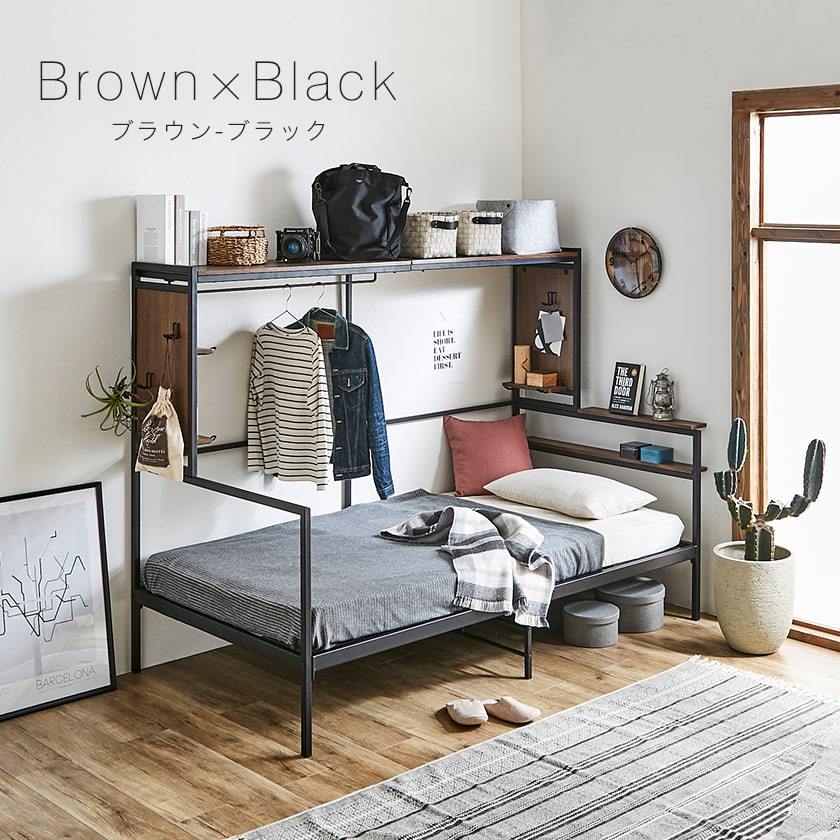 オールインベッドのブラウンブラック