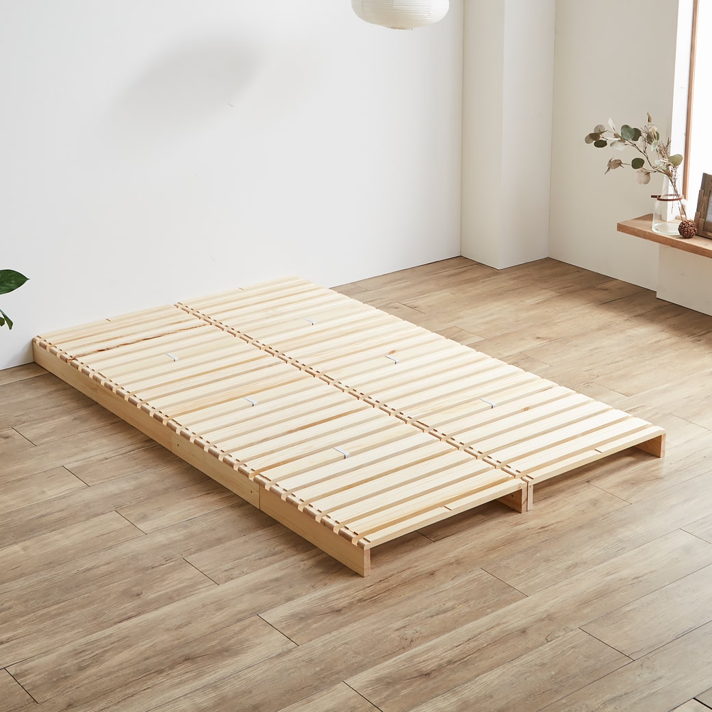 パレットベッド すのこベッド セミダブル ベッドフレーム 木製 完成品 