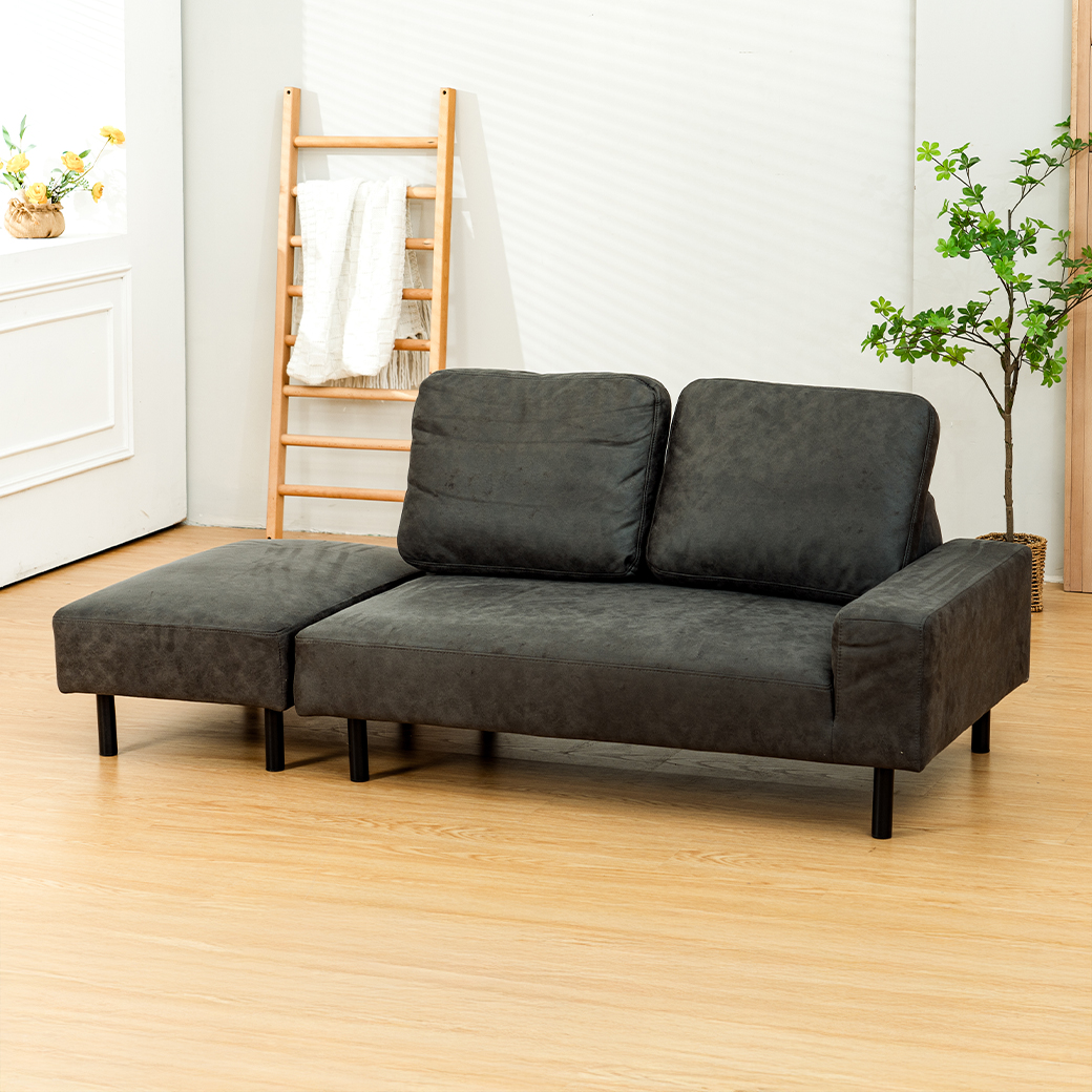 NO.1246【美品】3WAYソファーベッド 床面すのこベッドタイプ セミダブルサイズ ベッド 木製 中古 家具のインテリアオフィスワン - ソファベッド｜Yahoo!ショッピング