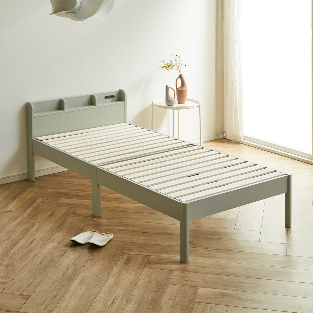 ネルコンシェルジュ 簡単組み立てベッド セリヤ すのこベッド 工具不要