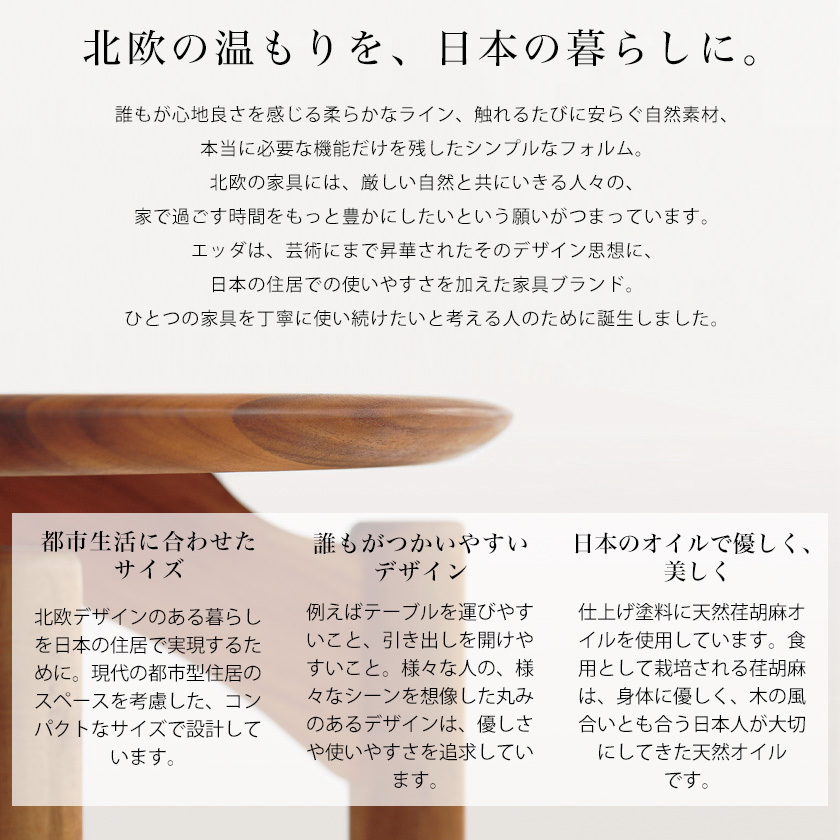 ライティングビューロー ビューロー ミラー付き ドレッサー EDDA