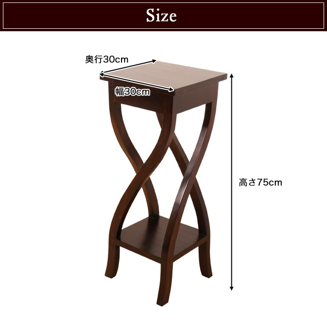 彫刻入りアジアン家具　木製　花台 Amazon.co.jp: アジアン家具 木製 バリ ♪バリ島の彫刻花台（L