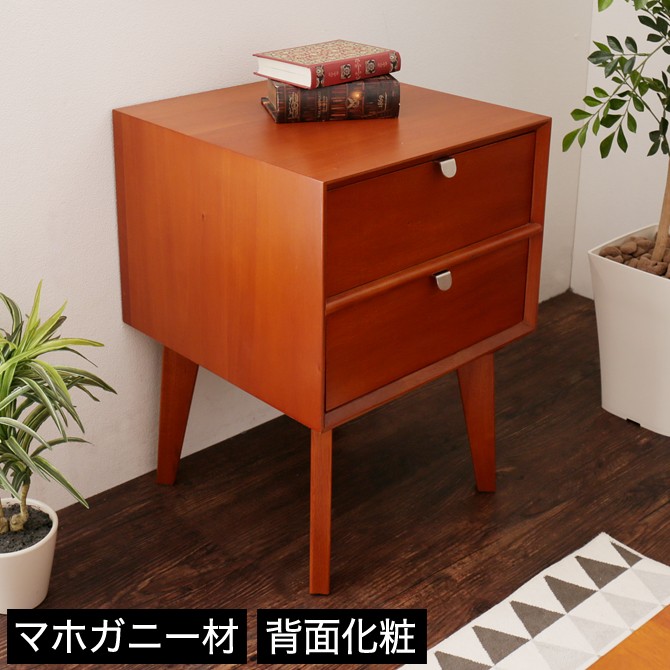 ガラスキャビネット 幅51cm マホガニー エンジ 引き出し 扉付き 脚付き