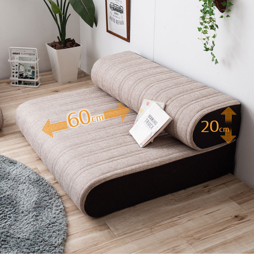 3P ソファベッド 幅200cm 2Pソファ 連結して使える極厚 ボリューム