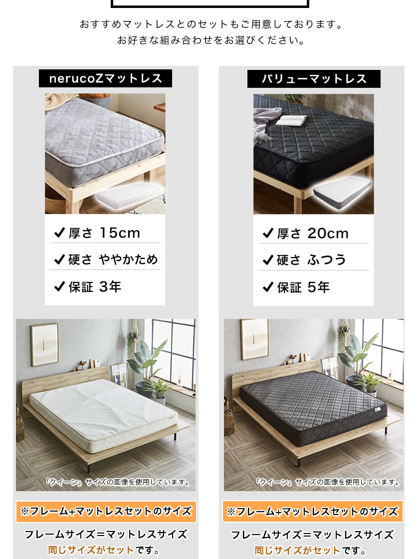 セットのポケットコイルマットレスについて