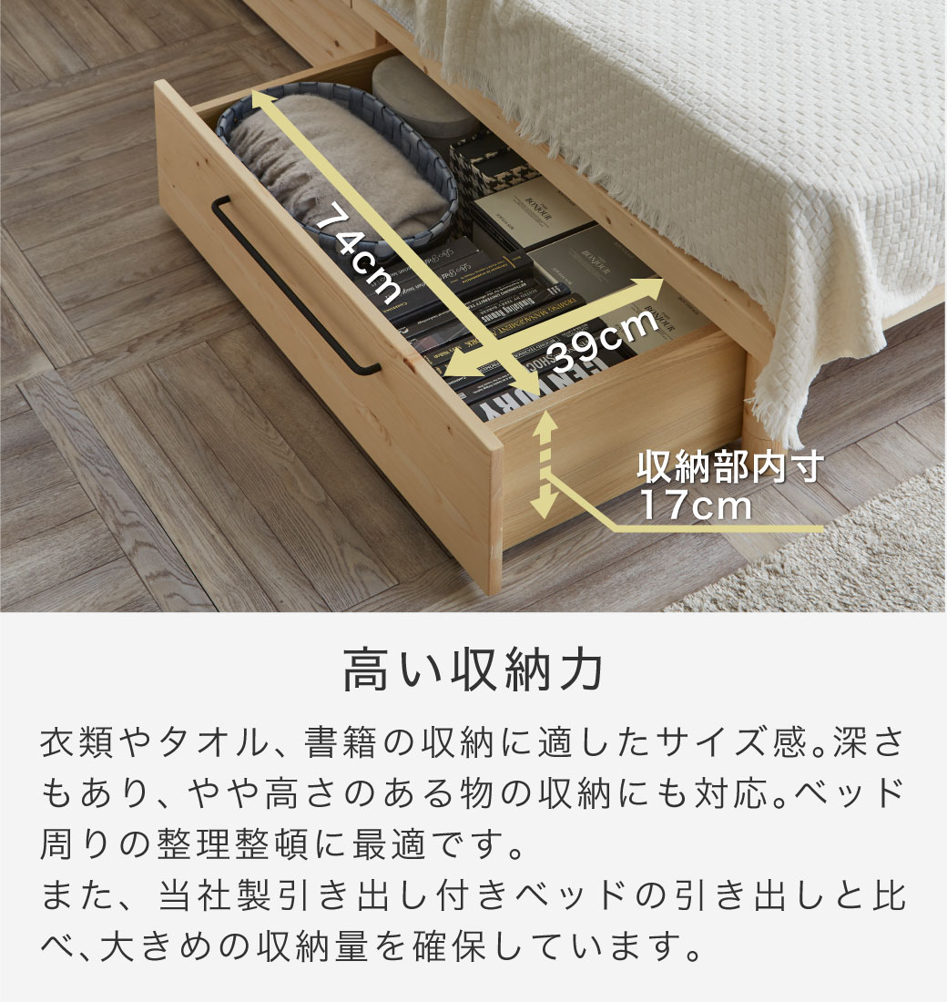高い収納力