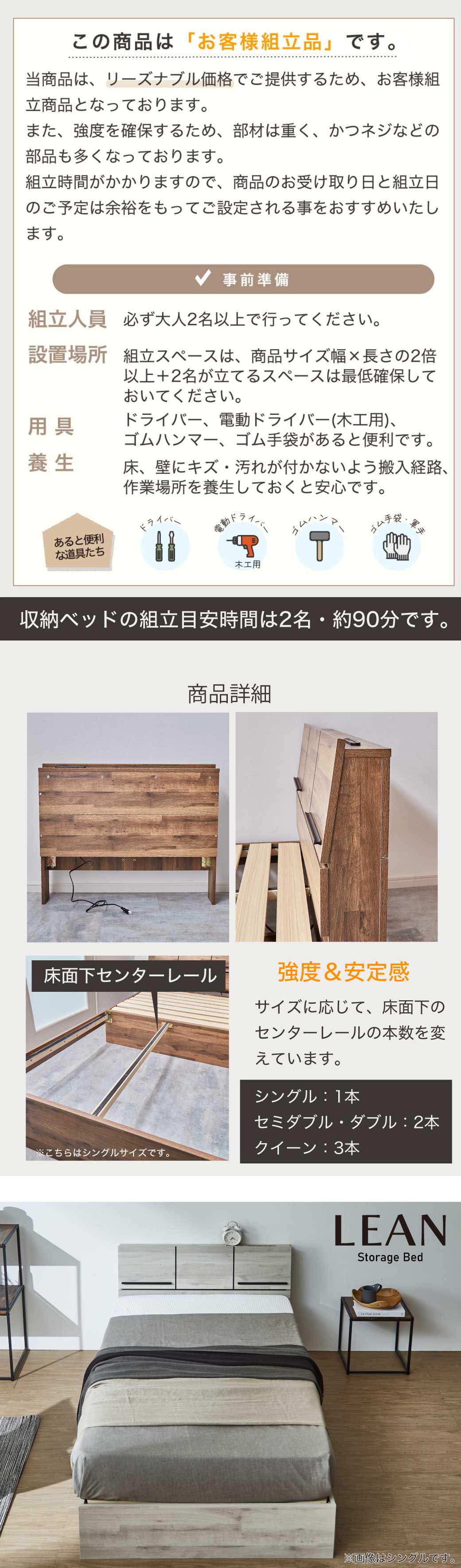 組立について
