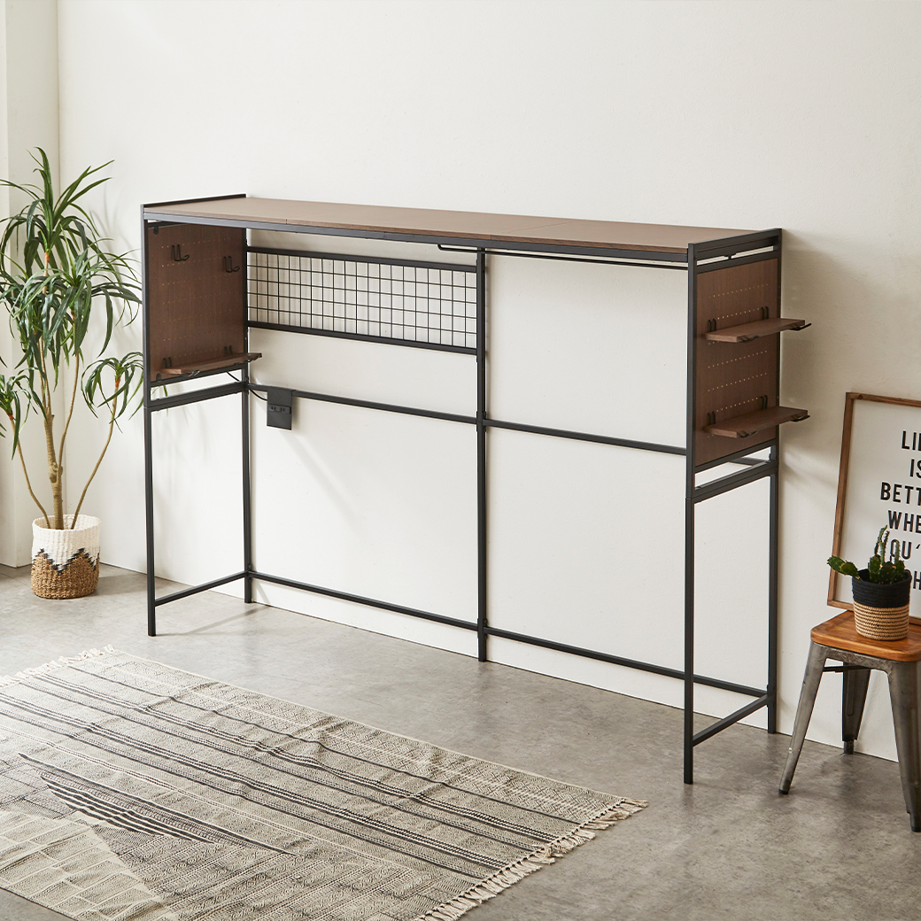 ベッド上収納 オール・イン・シェルフ ハンガー 衣類収納 小物置き