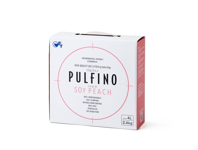 (数量限定アウトレットセール 猫砂メガセット) [おからの猫砂 PULFINO 2.4kg×24箱 ソイプレーン/ソイグリーン/ソイピーチ] ネコ砂 ねこ砂 とうふ | OFT | 03