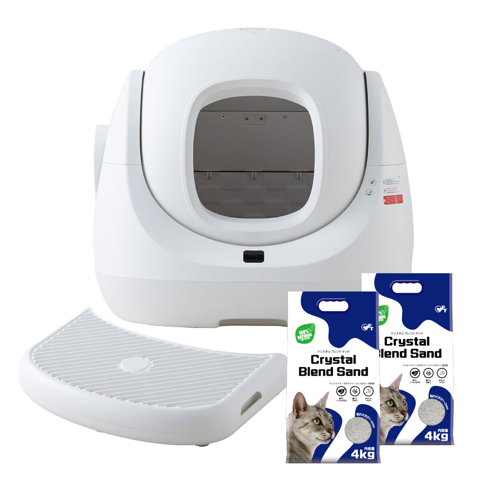 【30％OFFクーポン利用で42,371円(3/3~3/11)】(ステップセット) [自動猫トイレ CATLINK SCOOPER SE 本体] 猫 ねこ ネコ 自動ネコトイレ 猫トイレ | OFT | 01