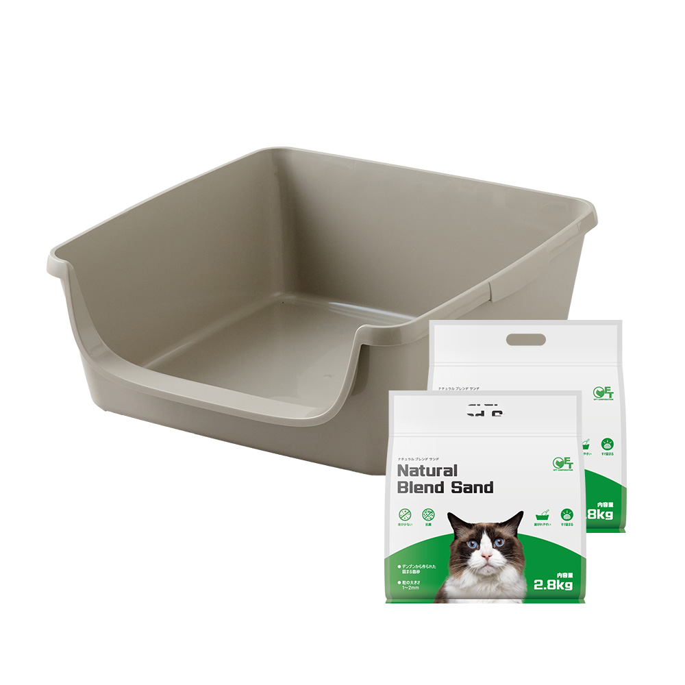 (OFT) [大型猫トイレ HY Senior] ローエントリー 低い入口 老猫 子猫 猫 ねこ ネコ ネコトイレ ねこトイレ 大きめ 深い 高い 飛散 | OFT | 01