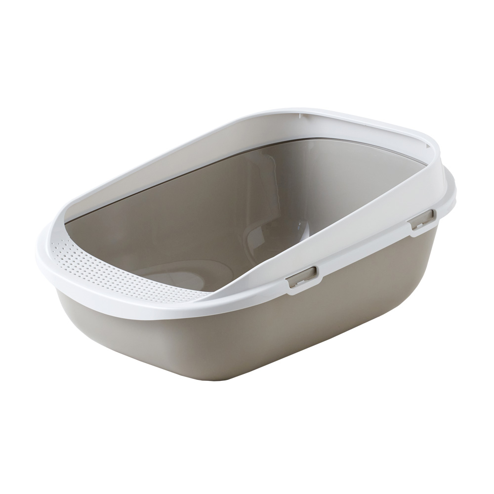 (OFT) [大型 猫トイレ メガトレーライト(本体)/専用ライナー付] 猫 ねこ ネコ ネコトイレ ねこトイレ 大きめ | OFT | 01