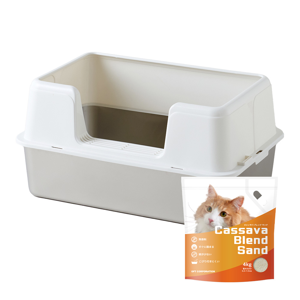 OFT (予約販売7月中旬入荷予定)(猫砂プレゼント中)[大型 猫トイレ