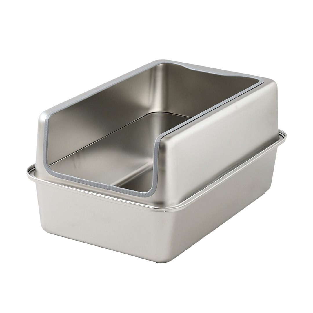 (OFT) [大型 猫トイレ ステンキャットトイレ Plus] 猫 猫用 ネコ ねこ用 トイレ 大きい 大きめ | OFT | 01