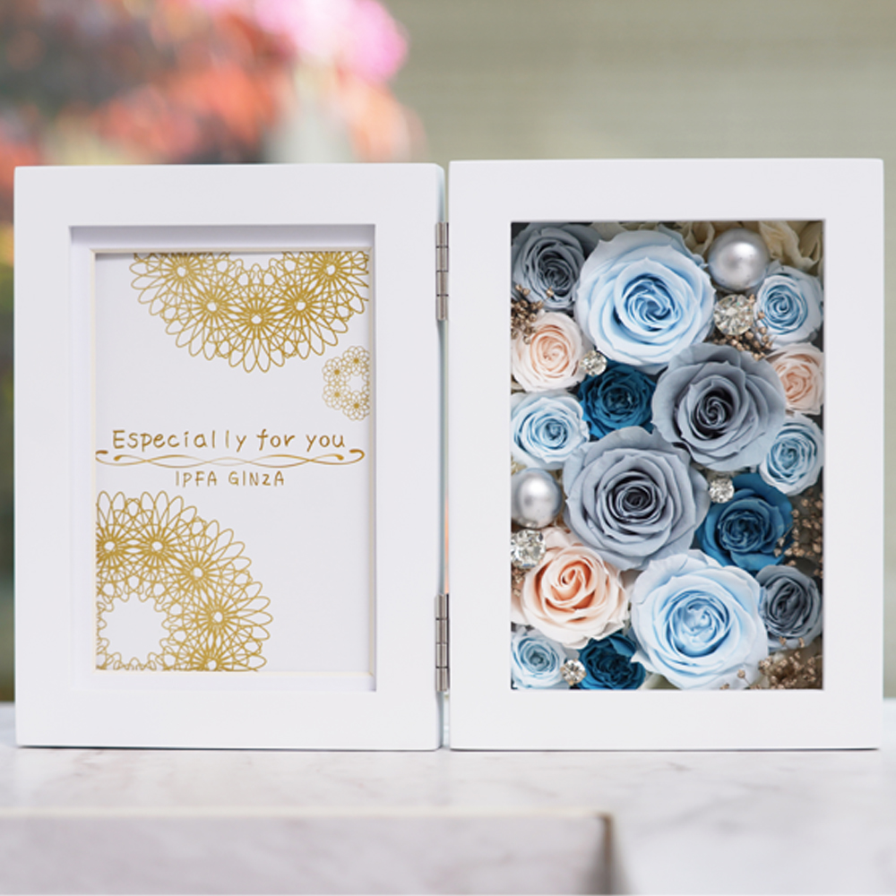 プリザーブドフラワー 写真立て 結婚祝い 退職祝い 誕生日 お祝い 結婚記念日 フォトフレーム プレゼント ギフト 花 女性 男性 写真 おしゃれ クリスマス | プリザーブドフラワーIPFA | 08