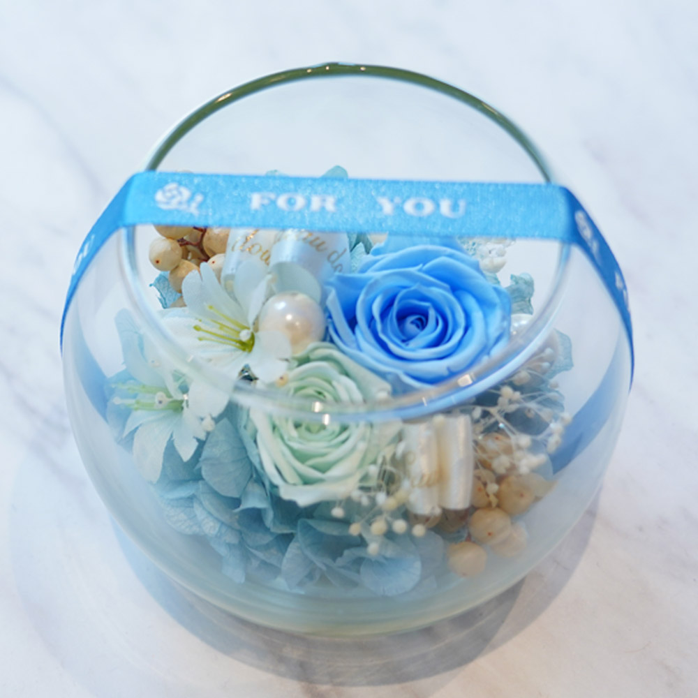 プリザーブドフラワー プレゼント 誕生日 退職祝い 結婚記念日 ギフト 結婚祝い 結婚式 お祝い 贈り物 ガラスボール 送料無料 クリスマス | プリザーブドフラワーIPFA | 04