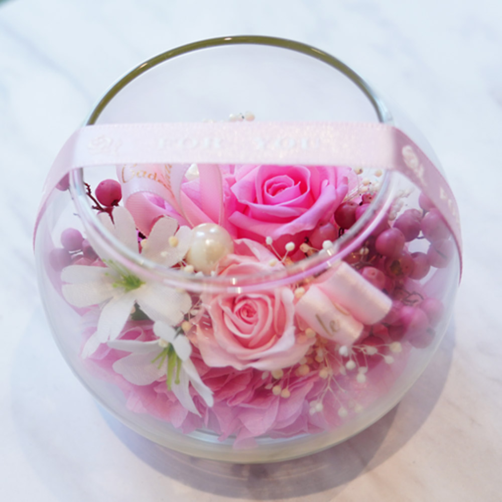 プリザーブドフラワー プレゼント 誕生日 退職祝い 結婚記念日 ギフト 結婚祝い 結婚式 お祝い 贈り物 ガラスボール 送料無料 クリスマス | プリザーブドフラワーIPFA | 01