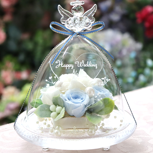 彫刻 名入れ プリザーブドフラワー 誕生日 ギフト サプライズ プレゼント 贈り物 彼女 女性 プロポーズ フラワー プリザーブド 光る ガラス 送料無料 クリスマス | プリザーブドフラワーIPFA | 03