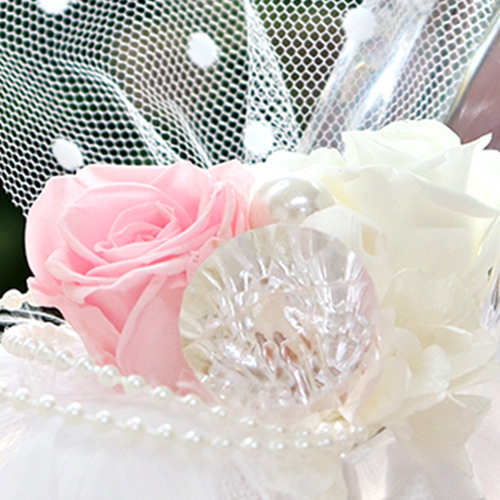プリザーブドフラワー プレゼント 誕生日 結婚祝い 結婚記念日 ギフト ガラスの靴 結婚式 お祝い プロポーズ 光る シンデレラ プレミア 送料無料 クリスマス | プリザーブドフラワーIPFA | 02