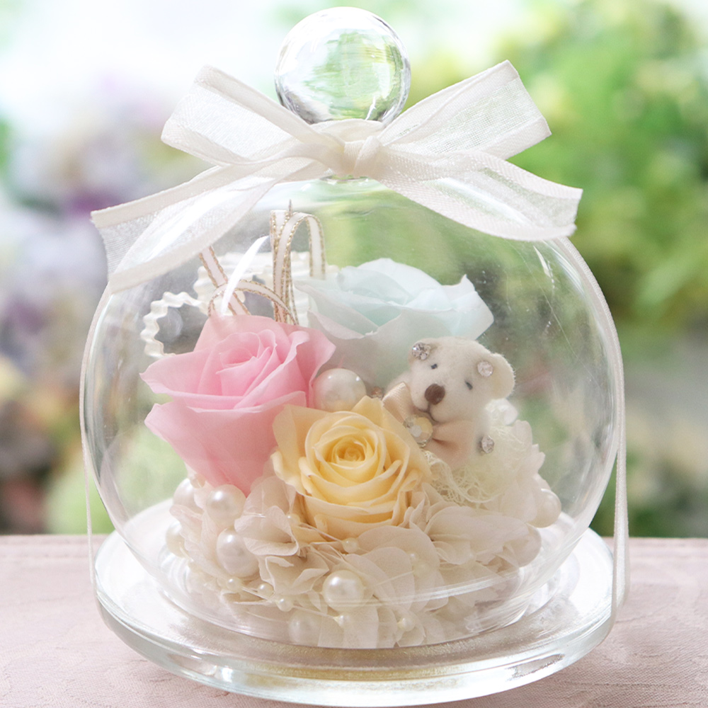 プリザーブドフラワー プレゼント 誕生日 結婚祝い ギフト 結婚式 電報 お祝い ブリザーブド キャンディベア 送料無料 バレンタイン | プリザーブドフラワーIPFA | 05