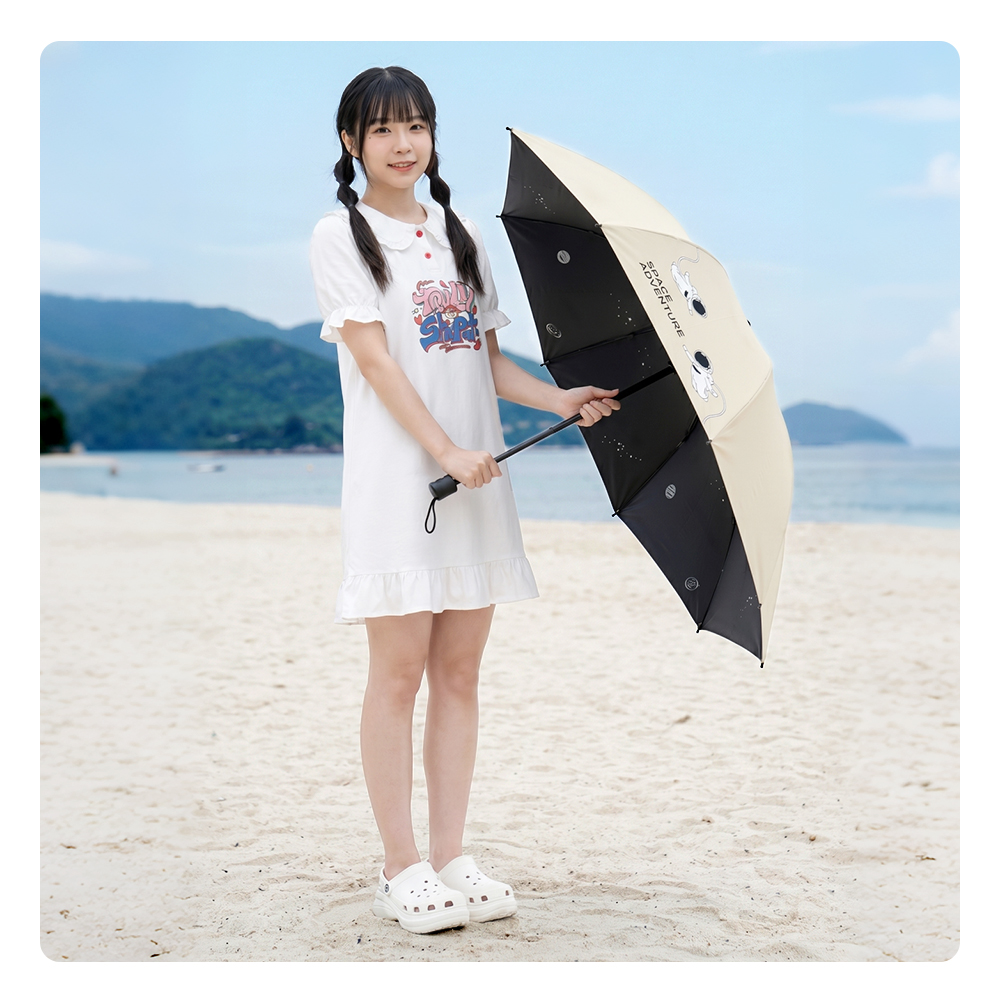 つえがさ 日傘 折りたたみ傘 軽量 完全遮光 UVカット率98％ 晴雨兼用 自動開閉