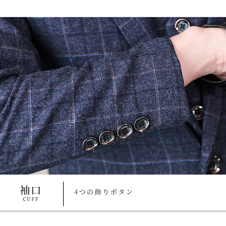 150 waltz フォーマルスーツ チェック柄シャツ付き フォーマルスーツ メンズ チェック柄 ビジネススーツ ベスト付き