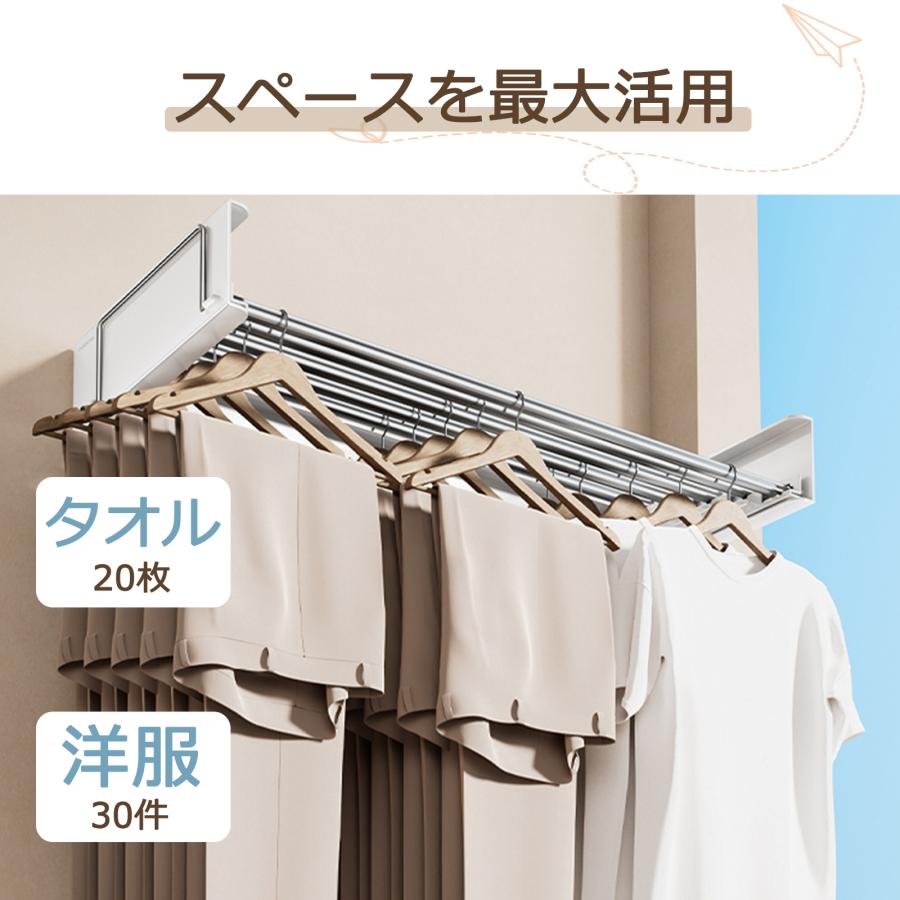 折りたたみハンガーラック ウォールハンガー 壁取り付け式 コート