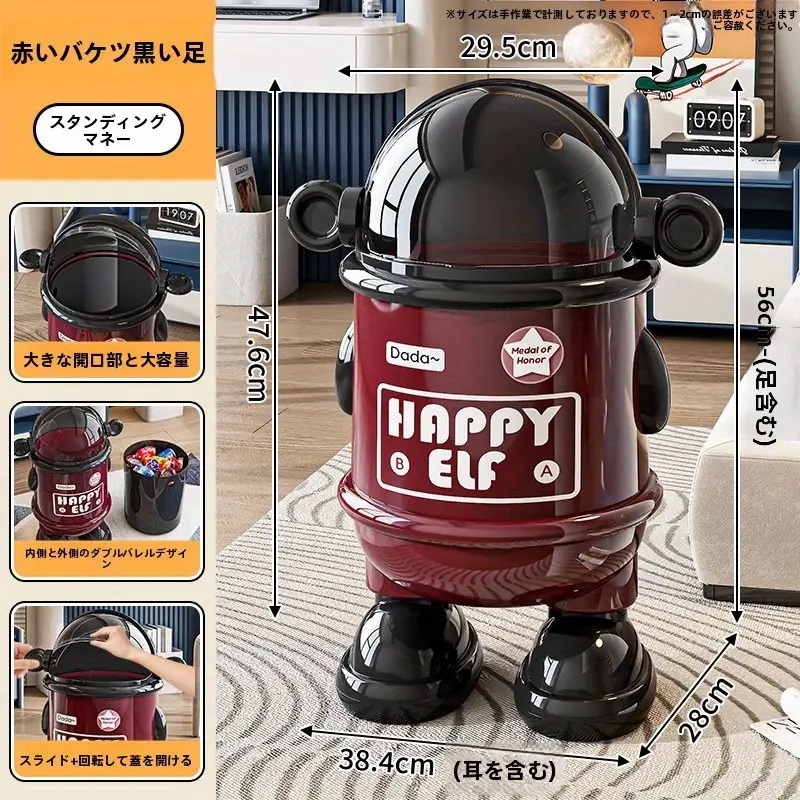 2026年新作モダンごみ箱 フリップ蓋付き 大容量ヘビーデューティ