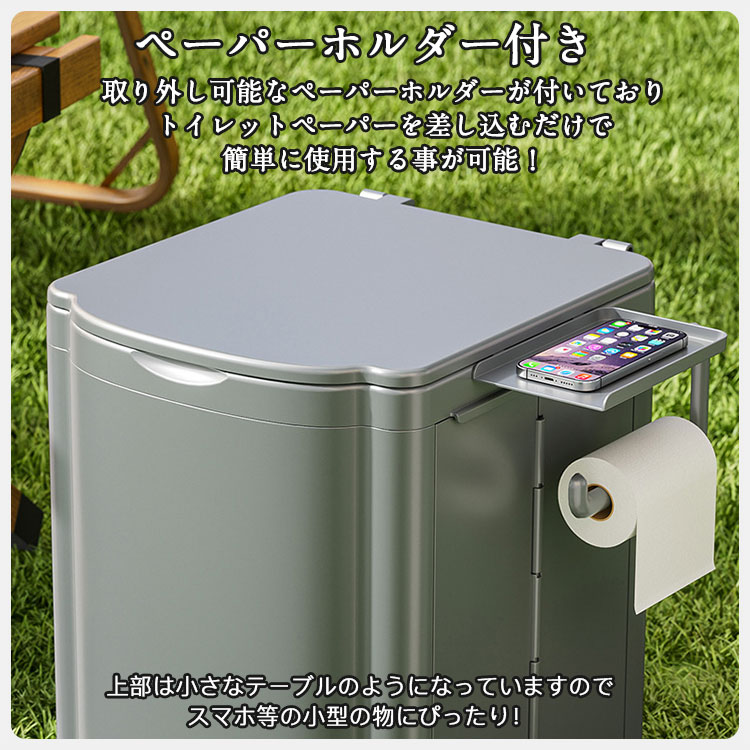 簡易トイレ 折りたたみ ポータブルトイレ 携帯トイレ 耐荷重200kg 排便