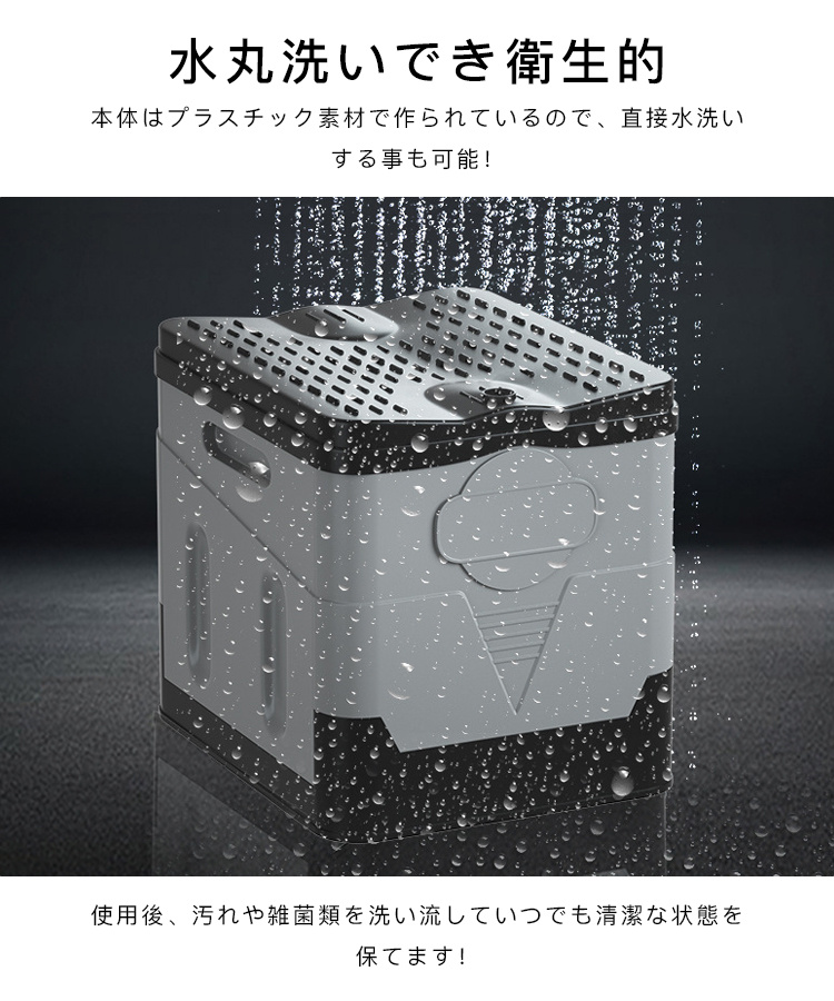 500円off 簡易トイレ 折りたたみ 凝固剤付き 非常用トイレ 防災 車