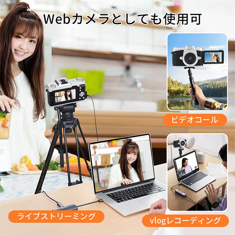 デジカメ 4K デジタルカメラ 日本製チップ 32GB SDカード付き 16倍