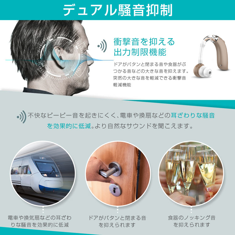 集音器 みみサポ イヤホン機能付き 補聴器 Bluetooth ハウリング防止