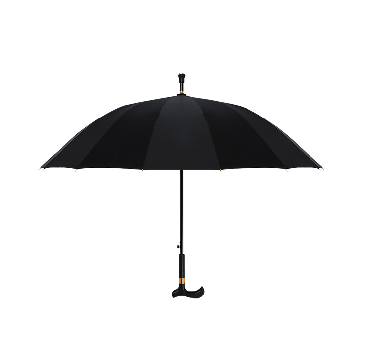 杖 ステッキ 傘 一体 16本骨 仕込み杖 つえ傘 晴雨兼用 男女兼用 軽量