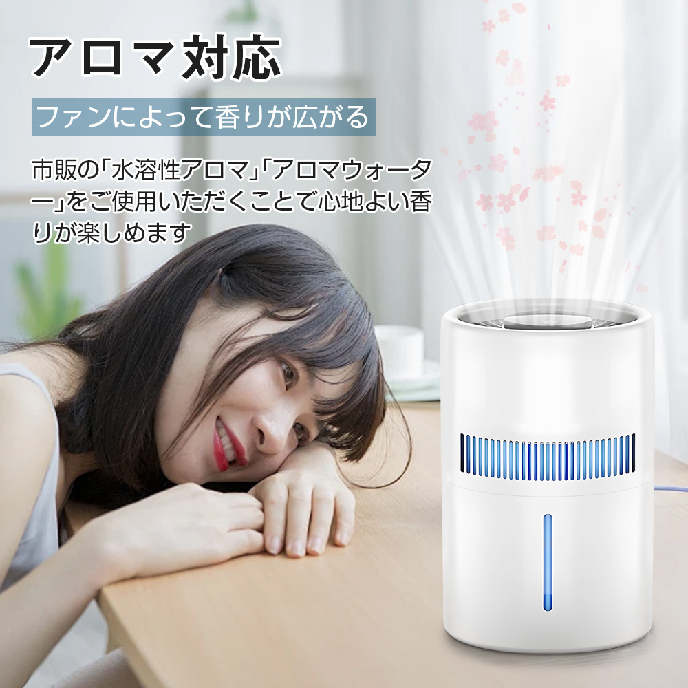 加湿器 気化式加湿器 空気清浄機 99％濾過 大容量 4L 20畳対応 4重除菌