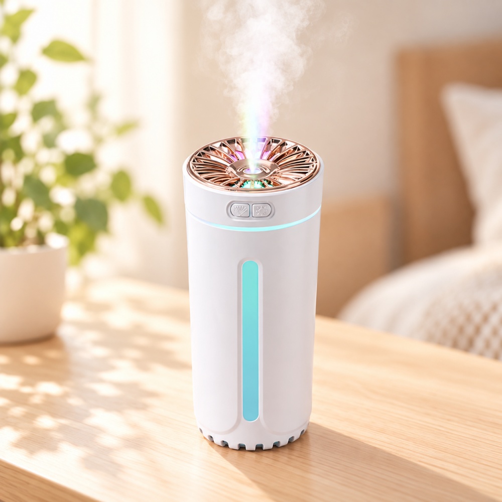 ♡大特価♡ 加湿器 卓上 超音波式 デスク 小型 車用 七色LED USB 加湿器 卓上 卓上加湿器 超音波式 小型 300ml USB-C 静音 車載加湿器