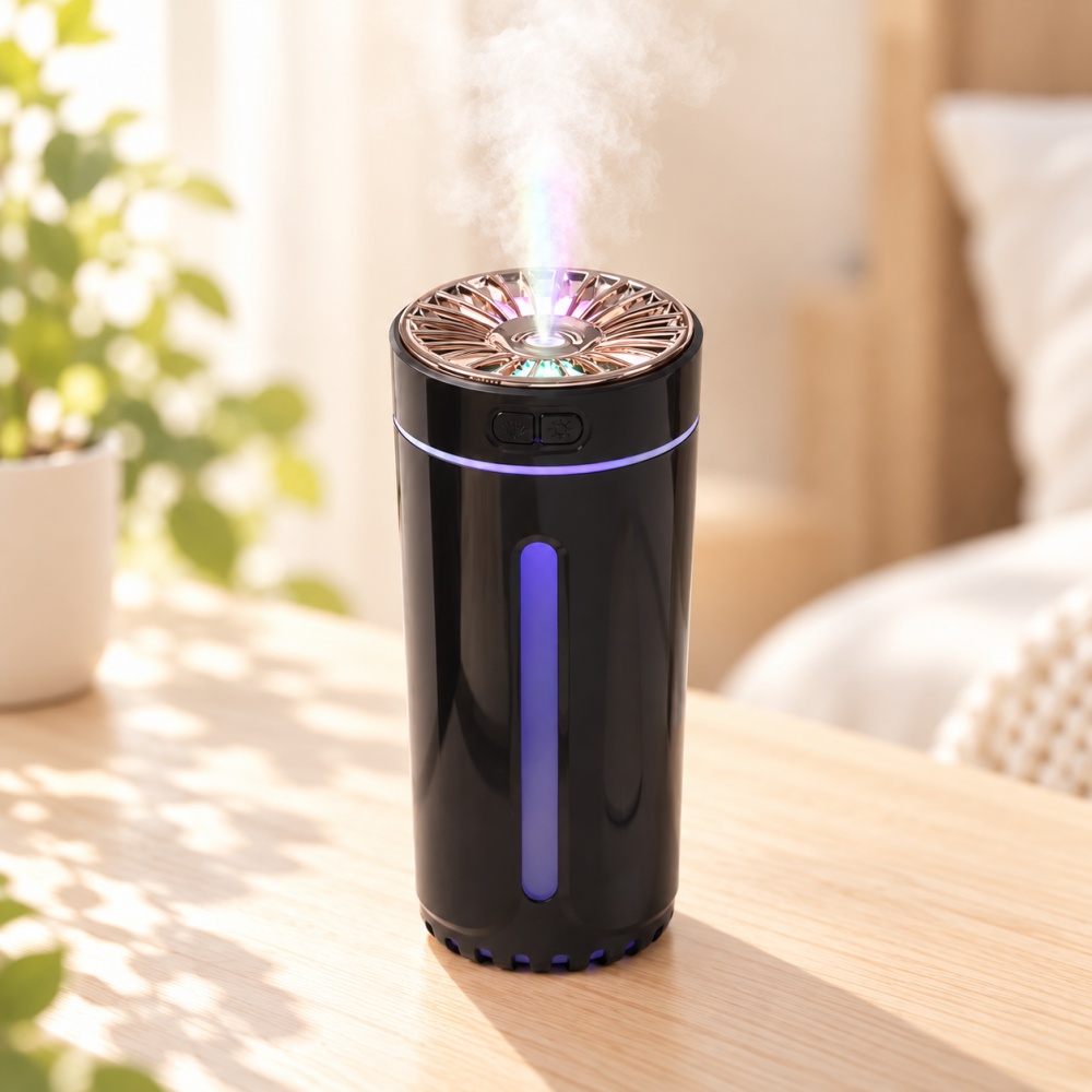 加湿器 卓上 卓上加湿器 超音波式 小型 300ml USB-C 静音 車載加湿器