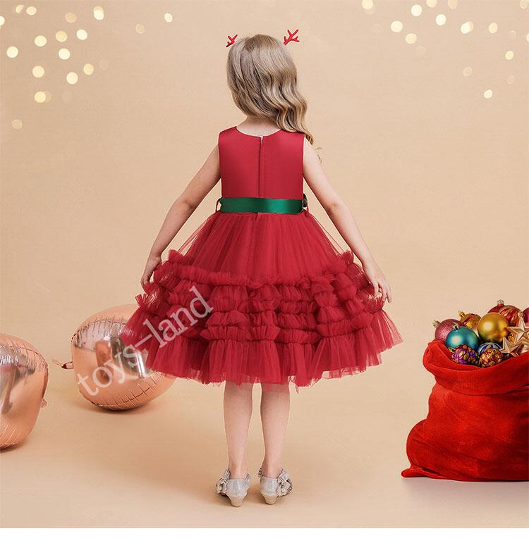 子供ドレス クリスマス ドレス 女の子 子供ドレス クリスマス衣装 サンタクロース柄 女の子 サンタ...
