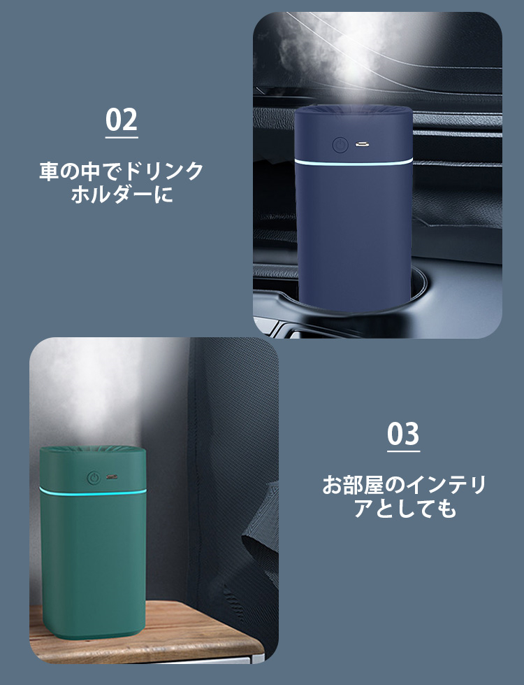 加湿器 超音波加湿器 小型 卓上 静音スチ−ム式 空気清浄 省エネ 除菌