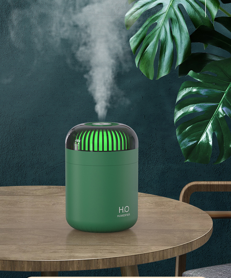 加湿器 超音波式 500ml 2W 省エネ 除菌 加湿機 卓上 簡単給水