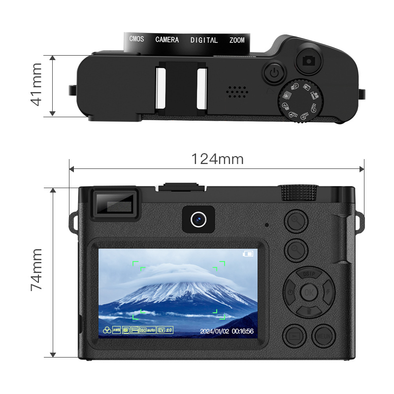 デジタルカメラ デジカメ 日本製チップ 5K WiFi機能 64GB
