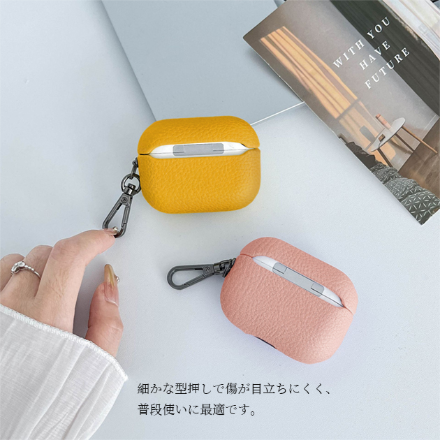エアーポッズプロ3 ケース レザー 革 AirPods4 Pro 3ケース 本革調