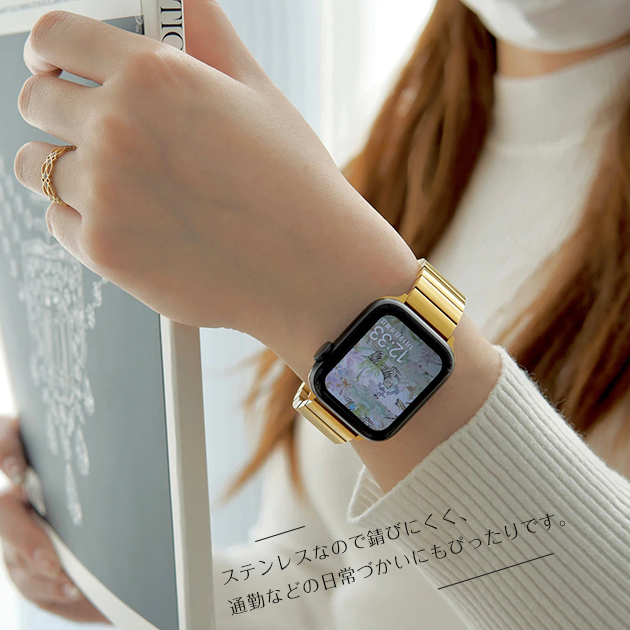 アップルウォッチ SE ベルト バンド 44mm ステンレス Apple Watch 10 9 Ultra 2 バンド 45mm 46mm メンズ :  acc03-049 : iPhoneケース手帳型ショルダースマホ携帯ES - 通販 - Yahoo!ショッピング