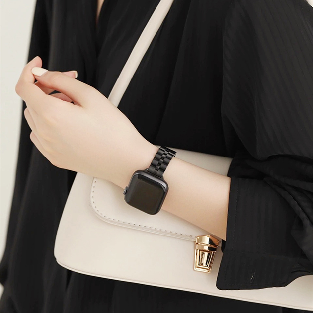 Apple Watch 9 SE バンド 女性 アップルウォッチ Ultra バンド 45mm ステンレス ベルト 40mm 44mm スリム 細身｜iphone-e-style｜07