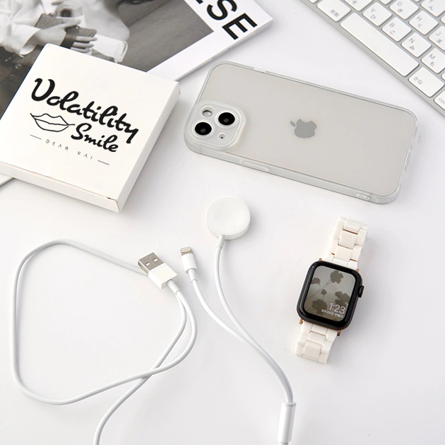 アップルウォッチ 充電器 iPhone 充電ケーブル Apple Watch 9 SE 充電器 タイプC 2in1 2台 スマートウォッチ 充電器｜iphone-e-style｜11