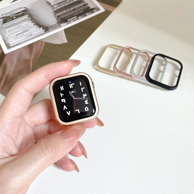 アップルウォッチ 9 SE カバー 45mm ケース 高級 Apple Watch 保護 カバー キラキラ 44mm 40mm フレームのみ｜iphone-e-style｜16