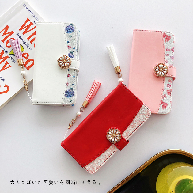 iPhone16e 15 17e ケース 手帳型 おしゃれ 花 SE2 スマホケース 手帳 アイフォン14 13 携帯ケース スマホ アイホン12 11ケース 本革調 花柄 | iPhone 16e | 12