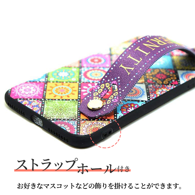 スマホケース リング付き iPhone16e pro SE3 14 ケース アイフォン15 カバー アイホン12 mini 13 携帯ケース スマホ 11 iPhoneケース スマホベルト 花柄 | iPhone 16e | 04