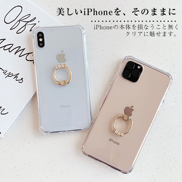 スマホケース クリア iPhoneSE3 15 pro 16e ケース 透明 アイフォンSE2 14 アイホン12 mini 13 携帯ケース スマホ 11 iPhoneケース リング付き | iPhone SE（第3世代） | 01